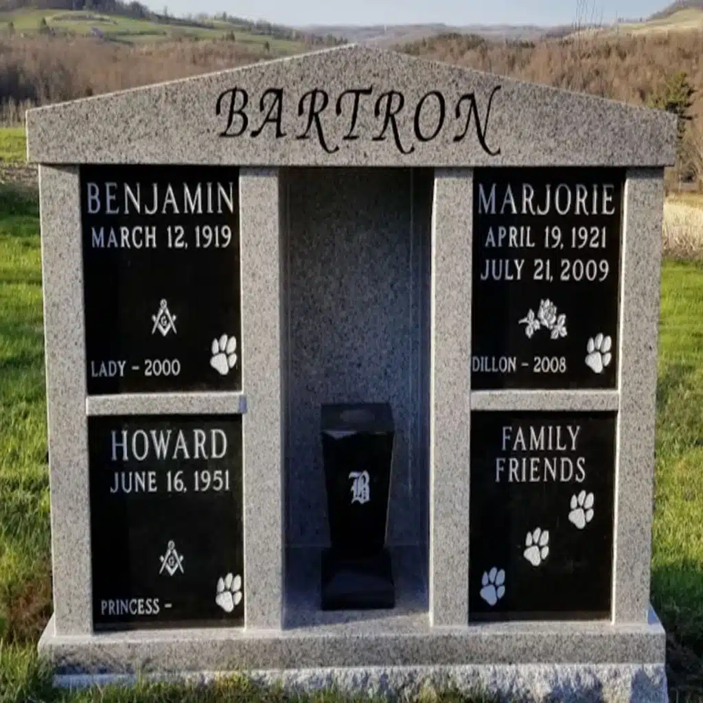 Tunkhannock Cremation Wyalusing mausoleum crypt public burial headstone Wysox welfare headstone niche headstone