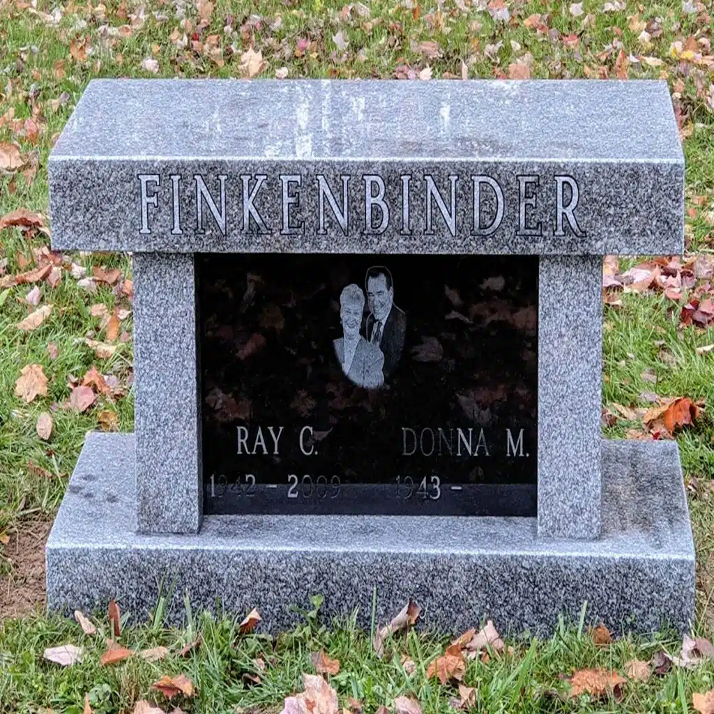 Falls cemetery headstone headstone granite Meshoppen memorial tombstone north flat cremation memorials
