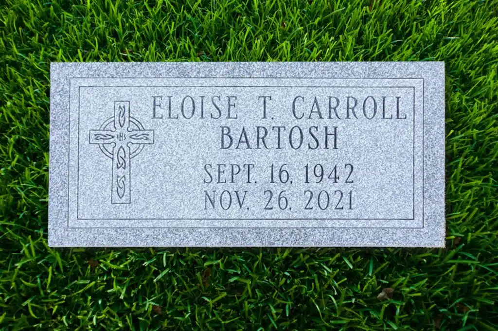Harford monument South Montrose cemetery headstone granite memorial Colley Monument flat marker