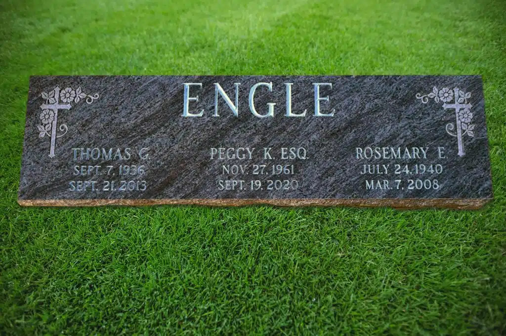 Brooklyn monument sandblast headstone Meshoppen tombstone grave stone Holy cross flat marker