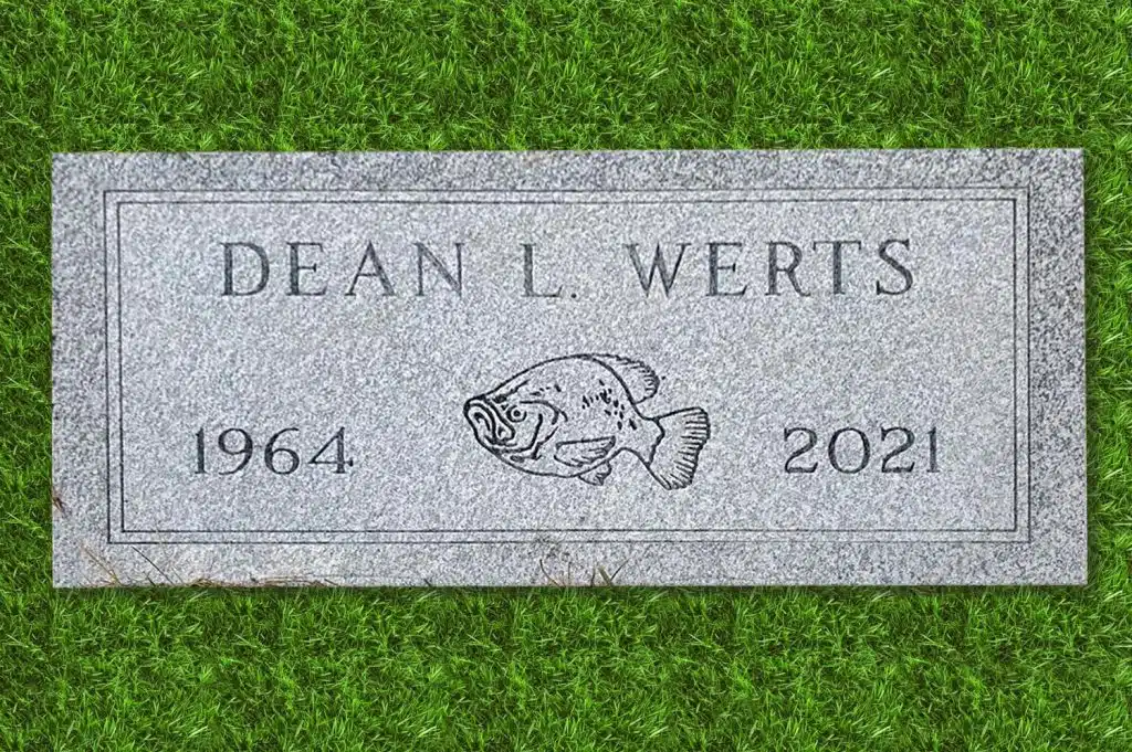 Forest City grave marker headstone upright monument Shoemaker Cemetery St. Joseph flat marker