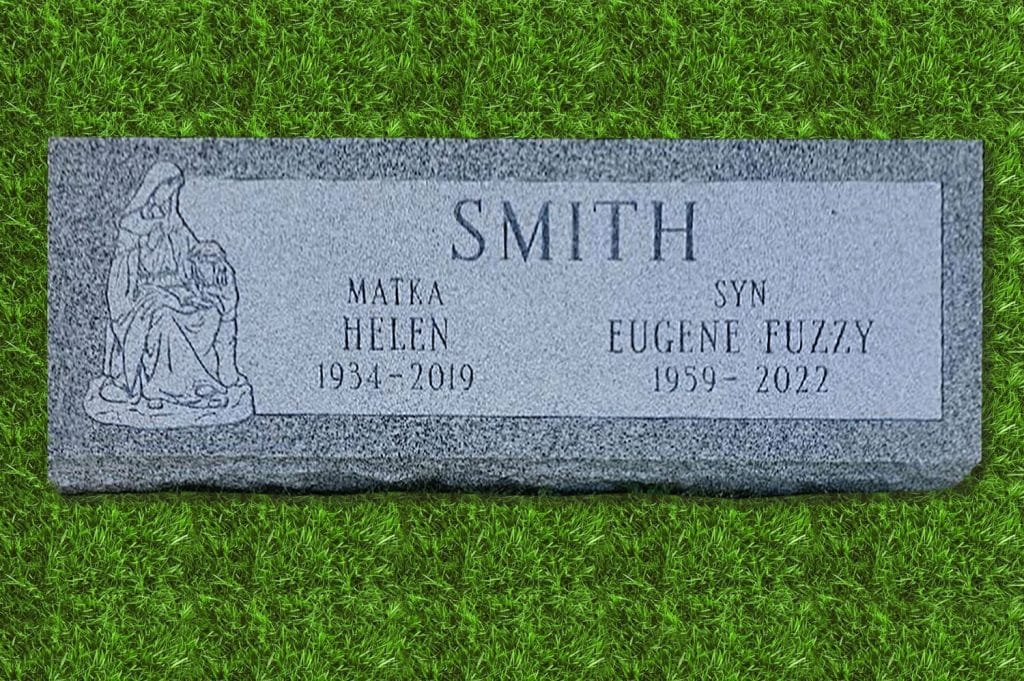 flat marker Laceyville cemetery headstone headstone Lanesboro granite memorial tombstone