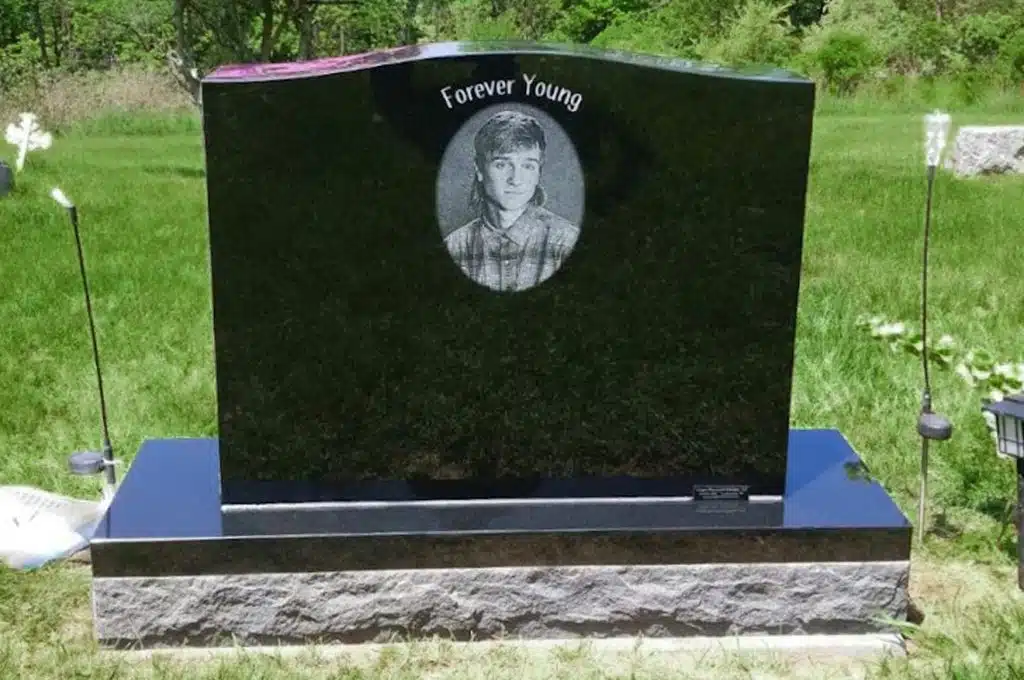Brooklyn monument sandblast headstone Meshoppen tombstone grave stone Holy cross