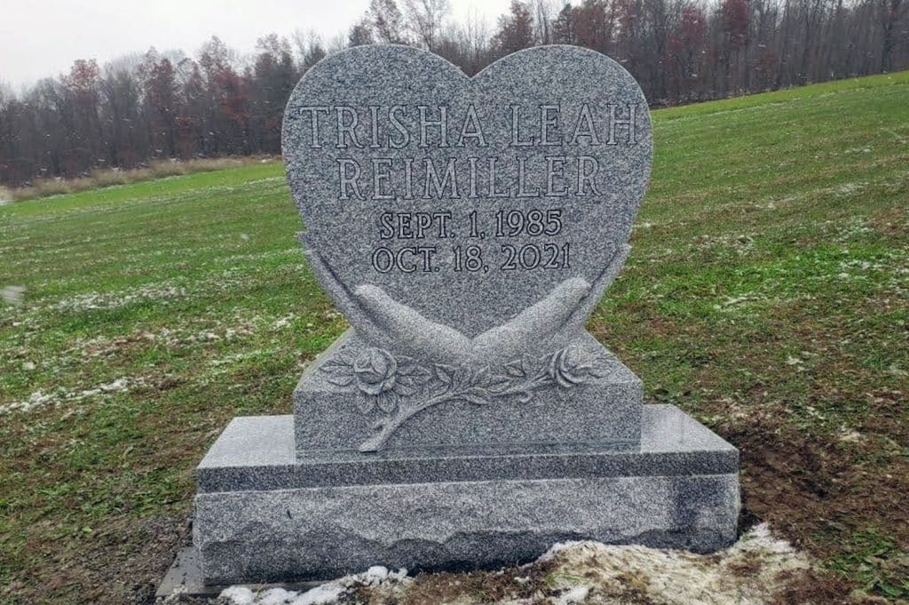 Brooklyn monument sandblast headstone Meshoppen tombstone grave stone Holy cross heart