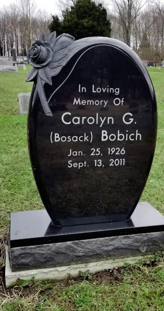 Herrick Center monument Jackson cemetery headstone Tunkhannock Memorial Prevost rose