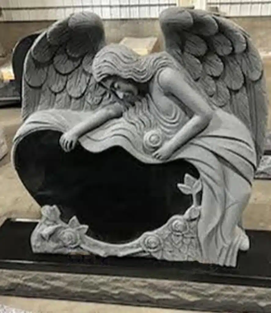 angel Montrose headstone cemetery marker New Milford grave stone Mnt Olivet Cemetery