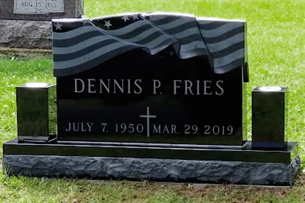 flag midnight black granite Dimock cemetery Ideas for Headstone grave stone granite marker Evergreen Cemetery