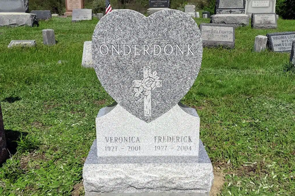 heart granite Troy funeral home headstone monuments Ulster veteran headstone Wilkes Barre monument