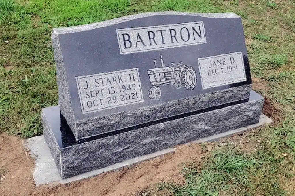 Meshoppen headstone South Montrose granite memorial tombstone Nicholson cemetery