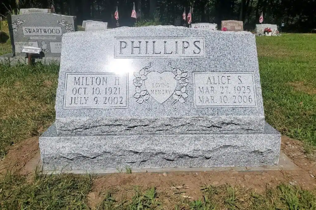 Lake Winola cemetery headstone New Milford headstone granite memorial tombstone