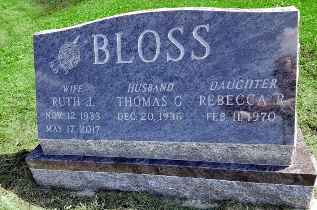 Tunkhannock headstones Susquehanna monuments Thompson tombstones Montrose slant