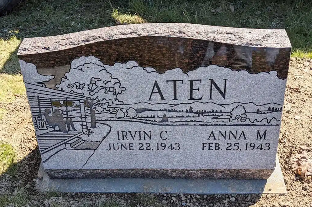 Sayre build my monument headstone bluestone Stevensville headstone bluestone memorial