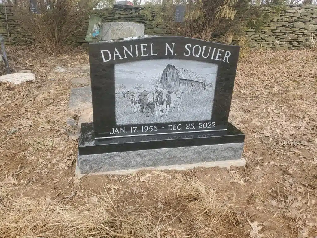 Tunkhannock Monuments lasered Springville headstone