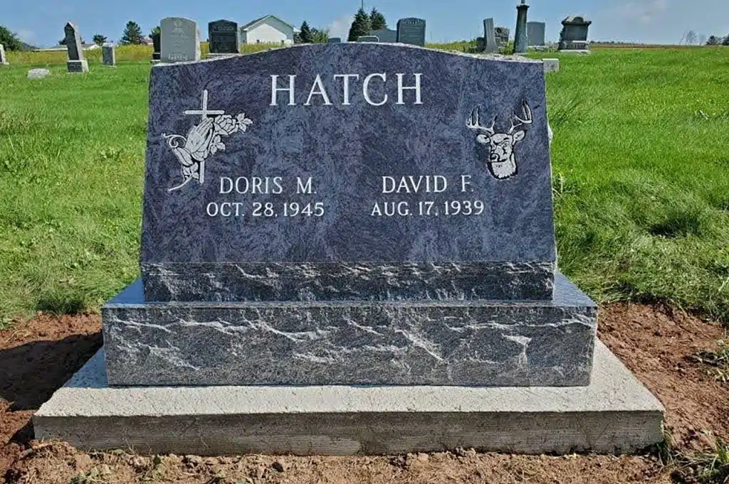 Mehoopany cemetery headstone headstone Union Dale granite memorial tombstone