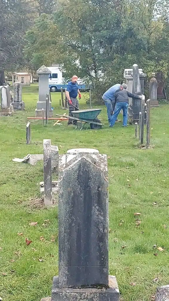 tree Tunkhannock headstones Susquehanna monuments Thompson tombstones Montrose Springville cemetery